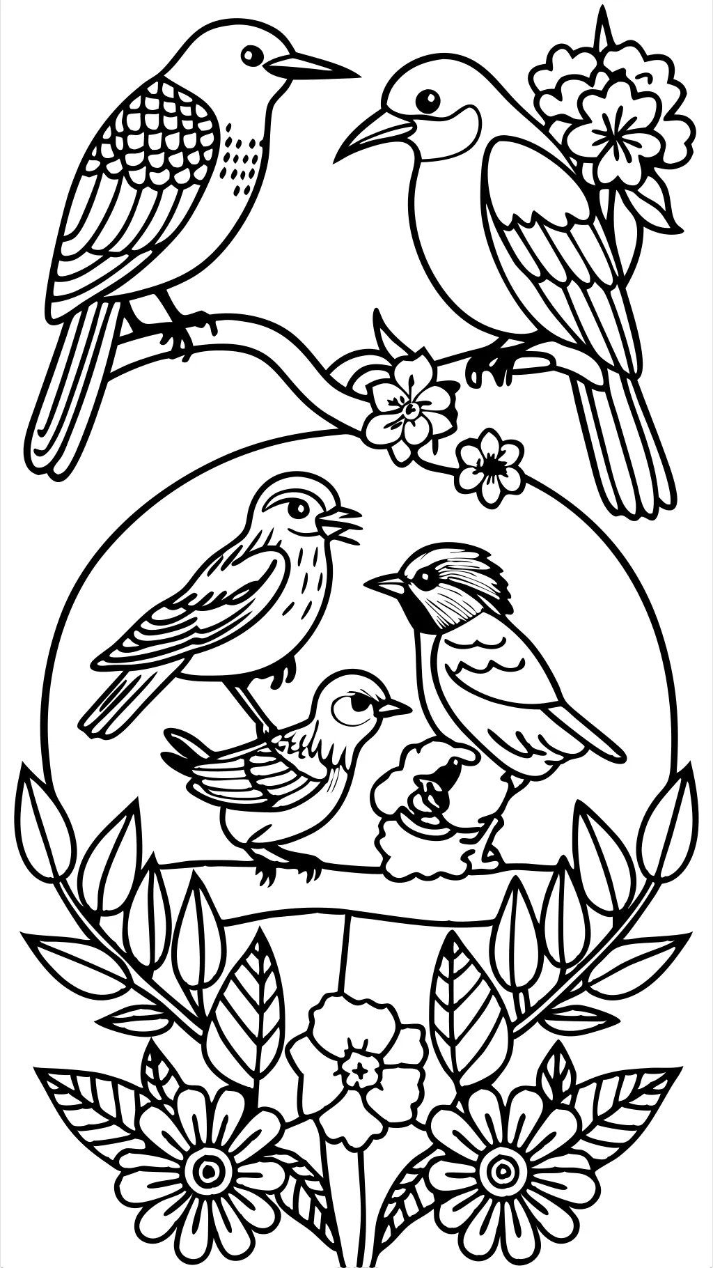 coloring pages of birds